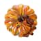 Glitzhome® Large Glass Pumpkin, Multicolor Stripes